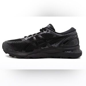 ASICS Women's Nimbus 21 Podiatrist Recommended Walking Shoes in Black SZ 9.5